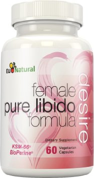 Desire Female Libido Enhancer - Extra Strength to Restore Sexual Wellness, Energy, and Drive - 60 Vegetarian Soft Capsules