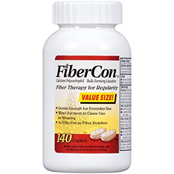 Fibercon Fiber Therapy for Regularity with Calcium Polycarbophil (140-Count Caplets)