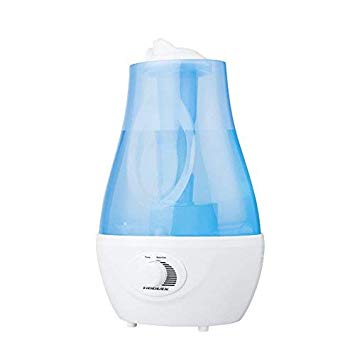T YONG TONG 2.2L Room Humidifier, 360 Degree Cool Mist Whisper-Quiet Ultrasonic Mini Air Purifier, with Cozy LED Variable Night Lights, Transparent Shell Design, for Home Office and Sleeping (Blue)