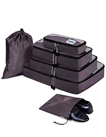 HOPERAY Packing Cubes Travel Bags Luggage Organizer - 6 pcs