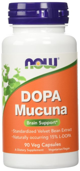 NOW Foods Dopa Mucuna Mood Support 15% L-Dopa,90 Vcaps