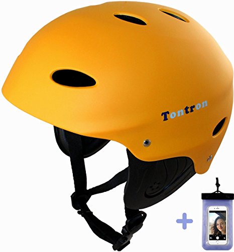 Tontron Comfy Practical Water Helmet with Waterproof Phone Case
