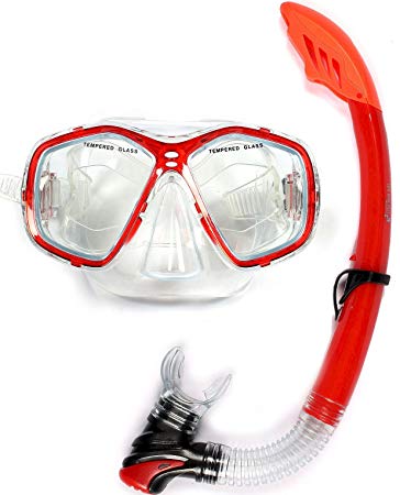 Two Bare Feet - Mask and Snorkel ADULT SET - by MIKES DIVING