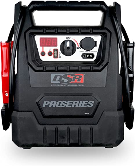 Schumacher DSR157 ProSeries 12V 2000 Peak Amp Jump Starter and DC Power Source, Black