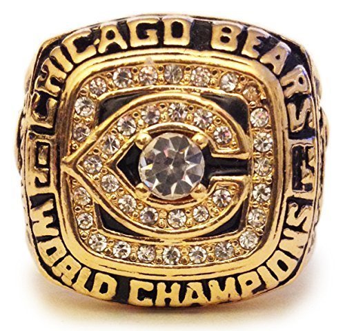 Chicago Bears 1985 Championship Ring - Walter Payton Replica - Cool Super Bowl Memorabilia or Great Gift!