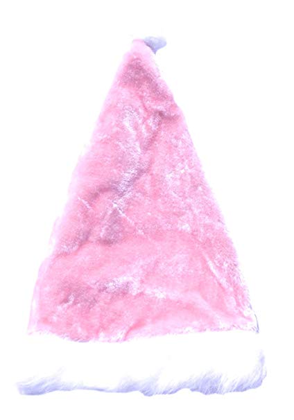Fairytale Play Pink Santa Hat with Fur Trim Fits Age 8-Adult