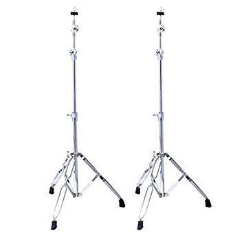 Giantex Cymbal Boom Stand Tripod Holder Drum Hardware Percussion Double Braced 2 Pack