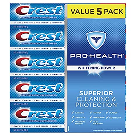 Crest Pro-Health Whitening Power Toothpaste, 5 pk./6.3 oz.