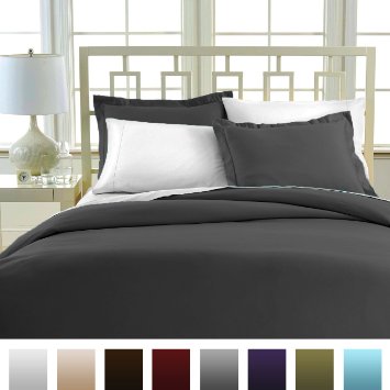 Beckham Hotel Collection Luxury Soft Brushed 1800 Series Microfiber 3 Piece Duvet Cover Set