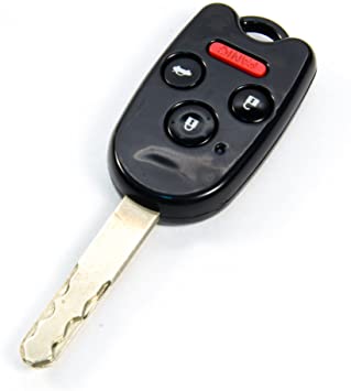 STAUBER Key Shell Replacement for Accord, Ridgeline, Civic, and CR-V/NO Locksmith Required Using Your Old Key and chip! (1 Pack (Black))