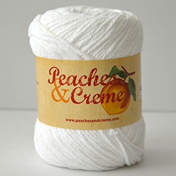 Peaches & Creme (Cream) Cotton Yarn White 2.5 oz.