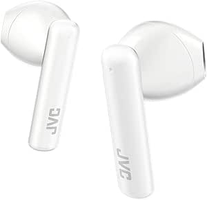 JVC Lightweight True Wireless Earbuds with 12mm Driver Unit, Bluetooth 5.1, Single use, IPX4, Long Battery Life (up to 30 Hours) - HAA4TW (White)