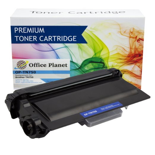 Office Planet Compatible Replacement for Brother TN750 Toner Cartridge For Use With DCP-8110DN, DCP-8150DN, DCP-8155DN, HL-5440D, HL-5450DN, HL-5470DW, HL-5470DWT, HL-6180DW, HL-6180DWT, MFC-8510DN, MFC-8710DW, MFC-8810DW, MFC-8910DW, MFC-8950DW, MFC-8950DWT Printers