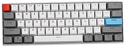 Taide 61 Key ANSI Layout OEM Profile PBT Thick Keycaps for 60% Mechanical Keyboard (Color 21)