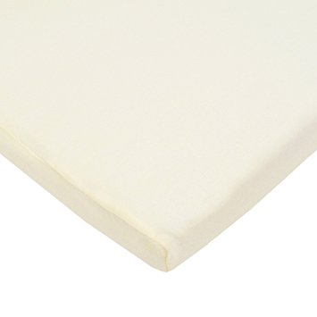 TL Care 100% Cotton Value Jersey Knit Fitted Cradle Sheet, Ecru