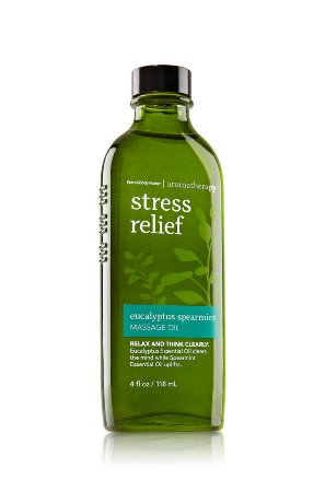 Bath & Body Works Aromatherapy Stress Relief Eucalyptus Spearmint Massage Oil 4 Fl Oz