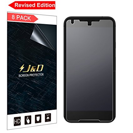 [Revised Edition] [8-Pack] Pixel 2 XL 2017 Screen Protector, J&D [Anti-Glare] [Anti-Fingerprint] Premium Matte Film Shield Screen Protector for Google Pixel 2 XL (Release in 2017)