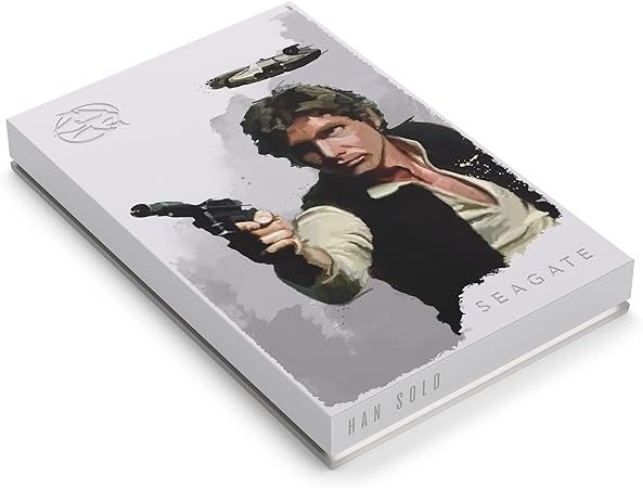 Seagate Han Solo SE FireCuda External Hard Drive 2TB HDD - USB 3.2, Customizable LED RGB Lighting, White, Works with PC, Mac, Playstation, and Xbox, with 1-Year Rescue Services (STKL2000413)