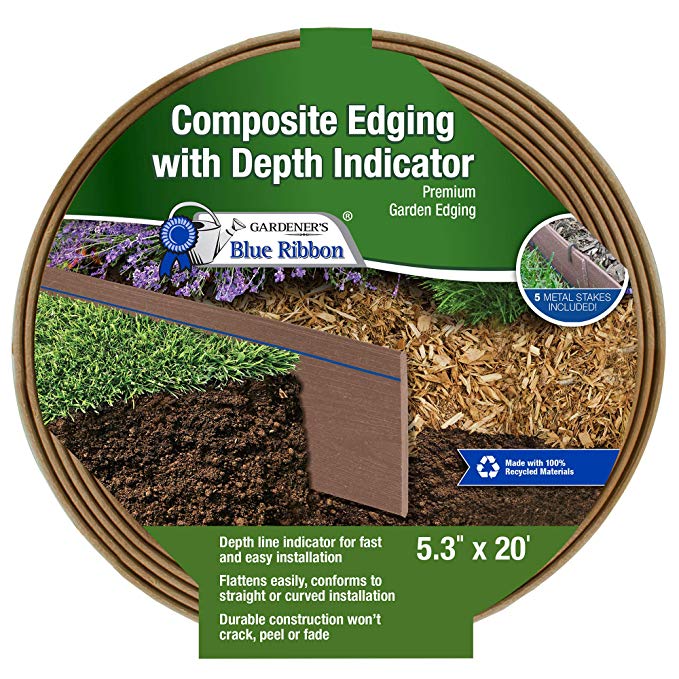 Gardener's Blue Ribbon 903009BR Composite Lawn Edging