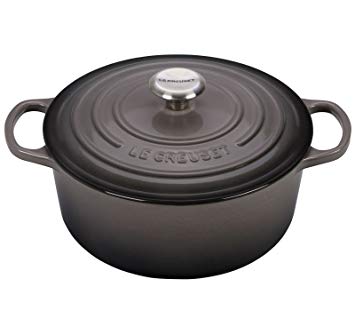 Le Creuset Signature Enameled Cast-Iron 9-Quart Round French (Dutch) Oven, Oyster