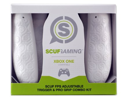 SCUF FPS Adjustable Trigger & Pro Grip Combo Kit - Xbox One Compatible (White)