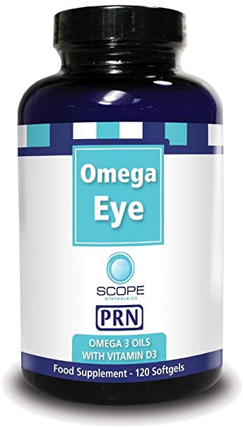 Omega Eye PRN - Omega 3 Oil with Vitamin D3 Nutritional Supplement (120 Softgels)
