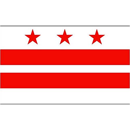 Online Stores Washington D.C. Superknit Polyester Flag, 3 by 5-Feet