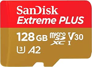 Sandisk SDSQXBD-128G-AN6MA Extreme Plus Microsdxc 128gb 10/uhs-i Uhs-i 4k Class 10 200/90mbs V30