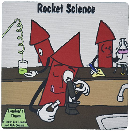 3dRose Rocket Science - Mouse Pad, 8 by 8" (mp_1832_1)