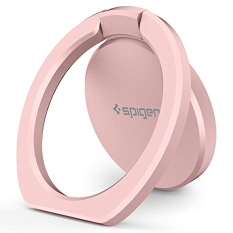 Spigen Style Ring 2 Cell Phone Ring/Phone Grip/Stand/Holder for All Phones and Tablets Compatible with Magnetic Car Mount - Rose Gold