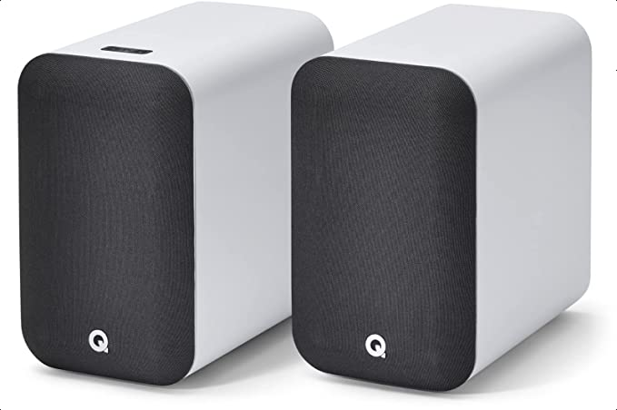 Q Acoustics M20 Bluetooth Speakers HD Wireless Speakers Music System White - Tweeter 0.9", Mid Bass/Driver 4.9", Freq. Response 55Hz–22kHz, Crossover Freq. 2.4kHz - Powered Speakers/Passive Speakers
