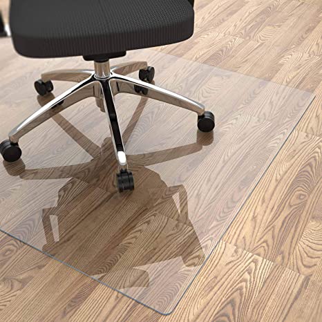 Yecaye Office Chair Mat, 48"×36" 2mm Thick, Office Chair Mat for Hardwood Floor, Computer&Desk Chair Mat, Floor Protectors for Office Chairs, Office Mats for Rolling Chairs, Only for Hardwood Floor