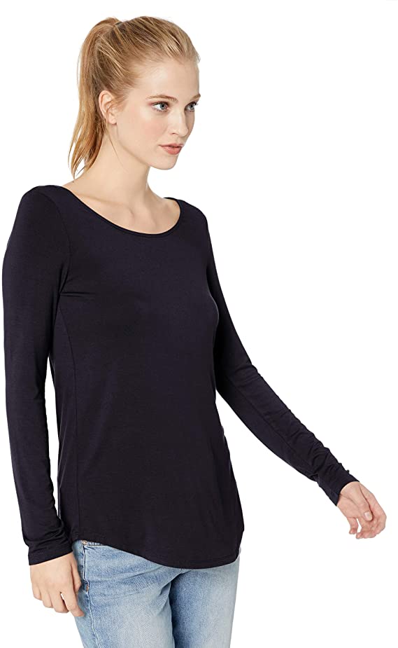 Daily Ritual Women's Standard Jersey Long-Sleeve Scoop Neck Tunic