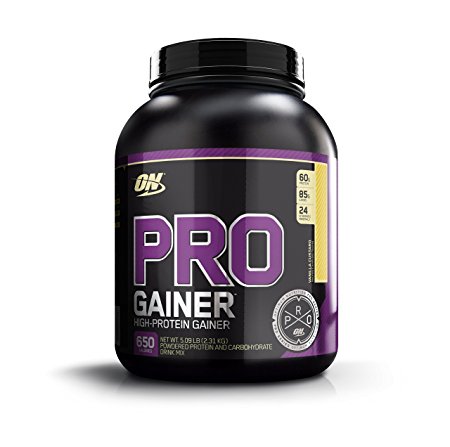 Optimum Nutrition Pro Gainer Protein Powder, Vanilla Custard, 5.09 Pounds