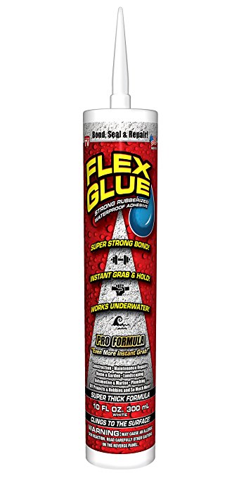 Flex Glue Strong Rubberized Waterproof Adhesive, 10-oz PRO FORMULA