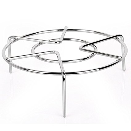 Heavy Duty Stainless Steel Steaming Rack Stand Cooking Ware Steamer Rack,(6" Diameter x 3" Height)