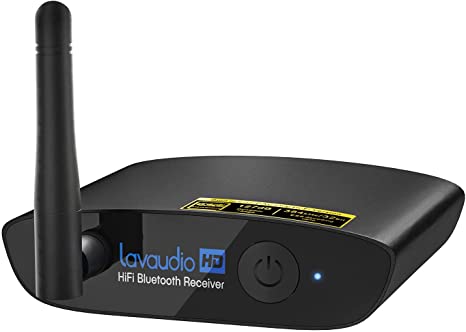 1Mii Lavaudio HiFi Bluetooth 5.0 Music Receiver for Home Stereo Long Range Bluetooth Audio Adapter with Audiophile DAC, aptX HD & LDAC for AV Receiver or Stereo Amplifier - DS200Pro