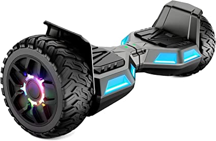 SISIGAD 8.5" Off Road Hoverboards, All Terrain Hoverboards, Self Balancing Scooter with Bluetooth Speaker, Off Road Hoverboard with LED Lights, Music Hoverboards