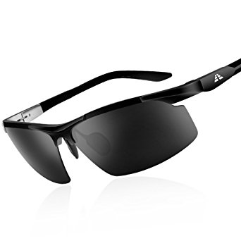 HODGSON Polarized Sunglasses for Men or Women, Al-Mg Metal Driving Glasses