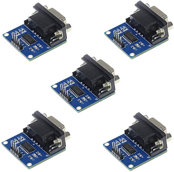 HiLetgo 5pcs RS232 to TTL Converter Module COM Serial Port Board MAX3232 MAX232CSE