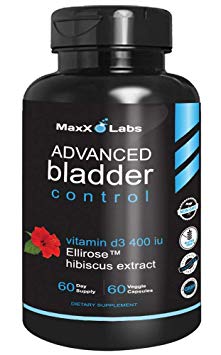 Advanced Bladder Control and UTI - New - Potent Blend of Cranberry Extract, Pumpkin Seed Extract, Ellirose™, Vitamin D3, and Green Tea Extract - Useful for Urinary Tract Infection - 60 Caps