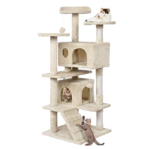 Yaheetech Cat Tree Tower Kitten Bed Furniture