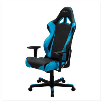 DXRacer Racing Series DOH/RE0/NB Newedge Edition Racing Bucket Seat Office Chair Gaming Chair Ergonomic Computer Chair eSports Desk Chair Executive Chair Furniture With Pillows(Black/Blue)