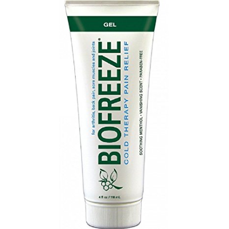 Biofreeze Cold Therapy Pain Relief Gel Tube 4 oz ( Pack of 3)