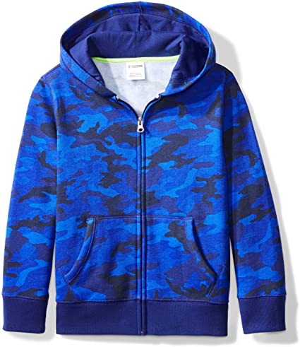 Amazon Brand - Spotted Zebra Boys' Fleece Zip-Up Hoodie Sweatshirts