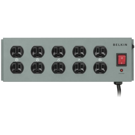 Belkin 10-Outlet Metal Surge Master with 15-Foot Cable, F9D1000-15