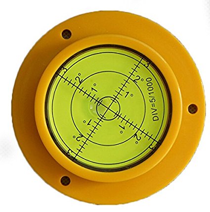 90mm Disc Bubble Spirit Level Round Circle Circular with Mounting Holes Rv Camper