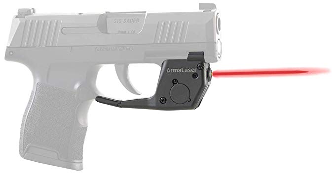 ArmaLaser TR27 SIG Sauer P365 P365XL Ultra Bright Red Laser Sight Grip Activation