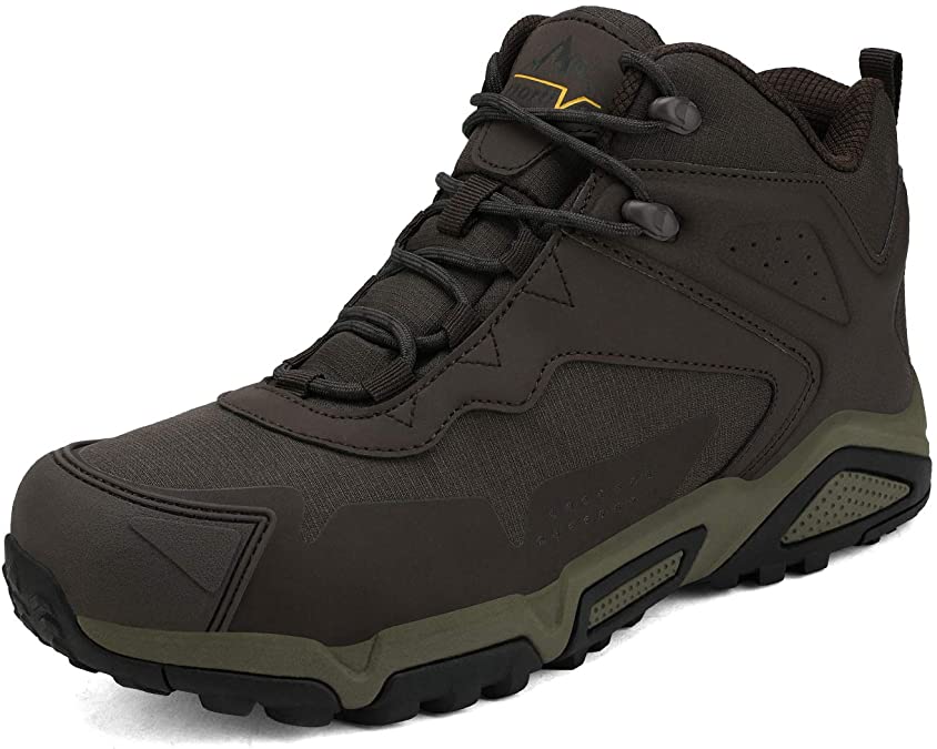 NORTIV 8 Men's Waterproof Hiking Boots Lightweight Mid Trekking Shoes