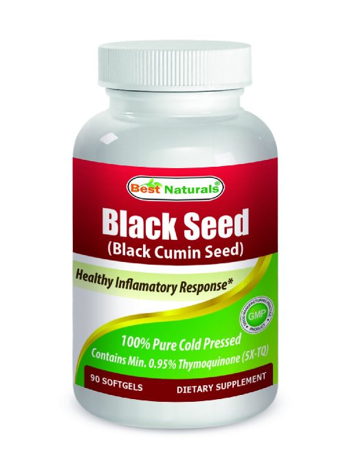 Best Naturals Black Seed Oil 500 mg 90 Softgels